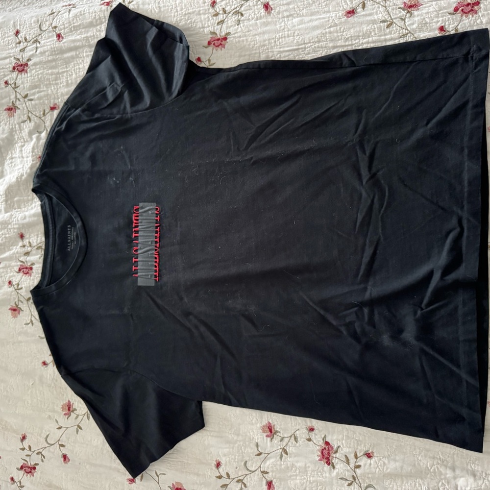 All Saints Black Short Sleeve Tee
